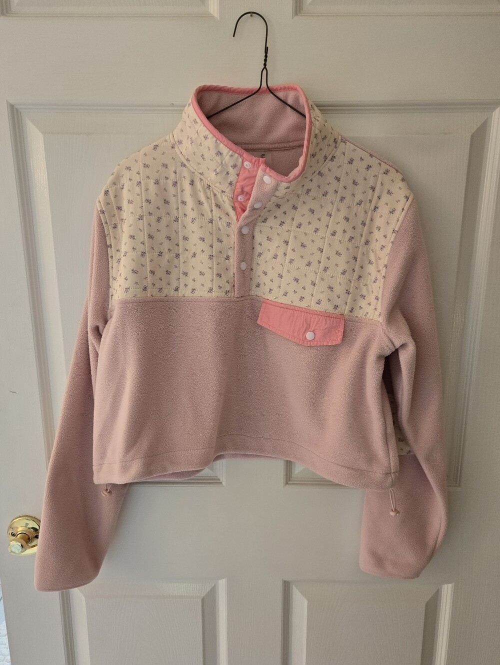Altar'd State Pink Fleece Pullover Large
